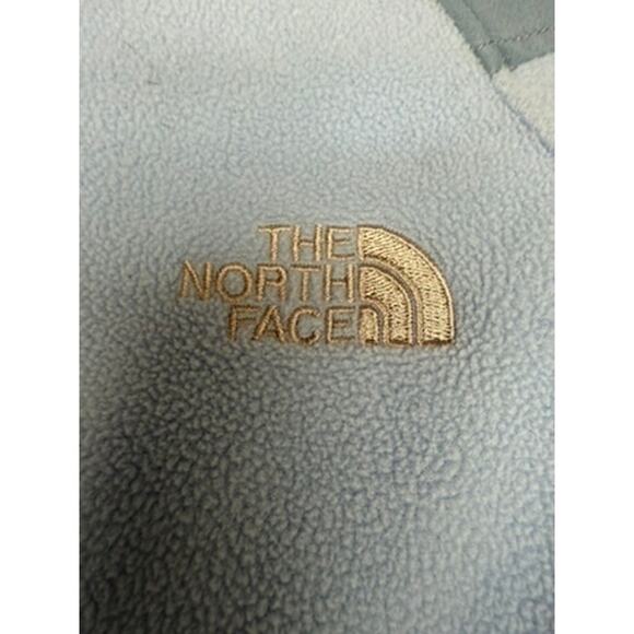 "THE NORTH FACE" 2 Tone Blue Fleece Women's Zip Fleece SZ S INSIDE LINER SNAPS - Picture 5 of 16